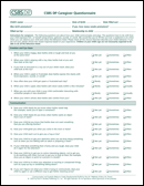 Communication and Symbolic Behavior Scales Developmental Profile (CSBS DP), First Normed Edition, Caregiver Questionnaires