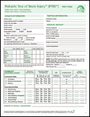 Pediatric Test of Brain Injury™ (PTBI™ ) Test Form